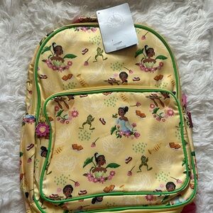 Disney Princess Tiana Kids Backpack - Yellow and Green